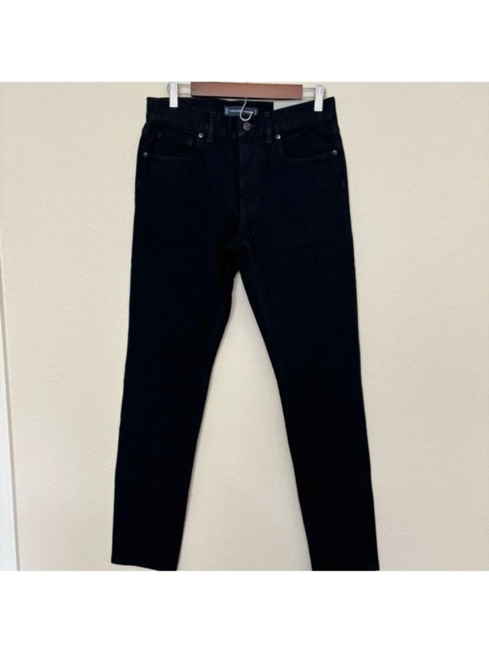Everlane Uniform Mens Black Jeans 31x34 High Stretch Slim Organic Classic
